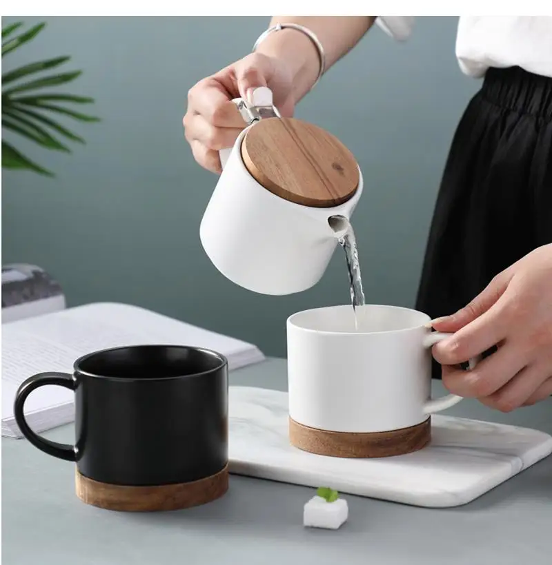 Nordic Wooden Lid Small Teapot Teacup Ceramic Flower Set with Strainer Thickened High Temperature Resistant Tea Maker
Nordic Wooden Lid Small Teapot Teacup Ceramic Flower Set with Strainer Thickened High Temperature Resistant Tea Maker