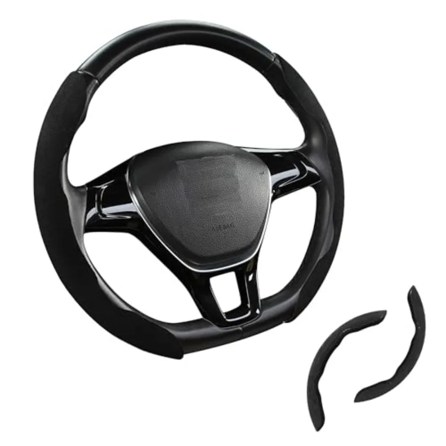 Premium Suede Car Steering Wheel Cover, Non-Slip Segmented, Suitable for Car, SUV, Truck, O/D Shape, 14.5-16inches Steering Whe
Premium Suede Car Steering Wheel Cover, Non-Slip Segmented, Suitable for Car, SUV, Truck, O/D Shape, 14.5-16inches Steering Whe