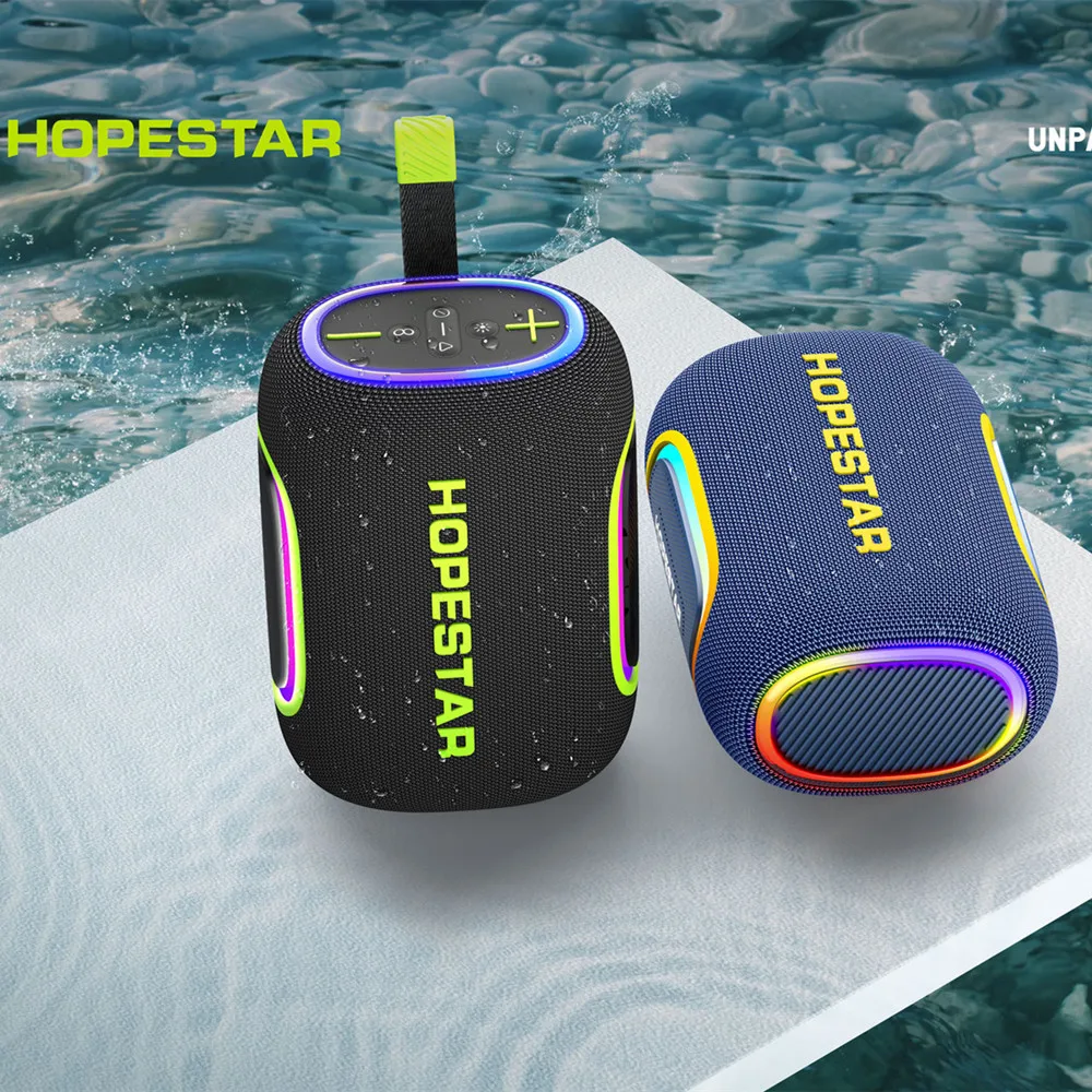 HOPESTAR H58 Fashion Portable Mini Bluetooth Speaker IPX6 Waterproof LED 65W Wireless Bluetooth subwoofer Supports TF/TWS/AUX
HOPESTAR H58 Fashion Portable Mini Bluetooth Speaker IPX6 Waterproof LED 65W Wireless Bluetooth subwoofer Supports TF/TWS/AUX