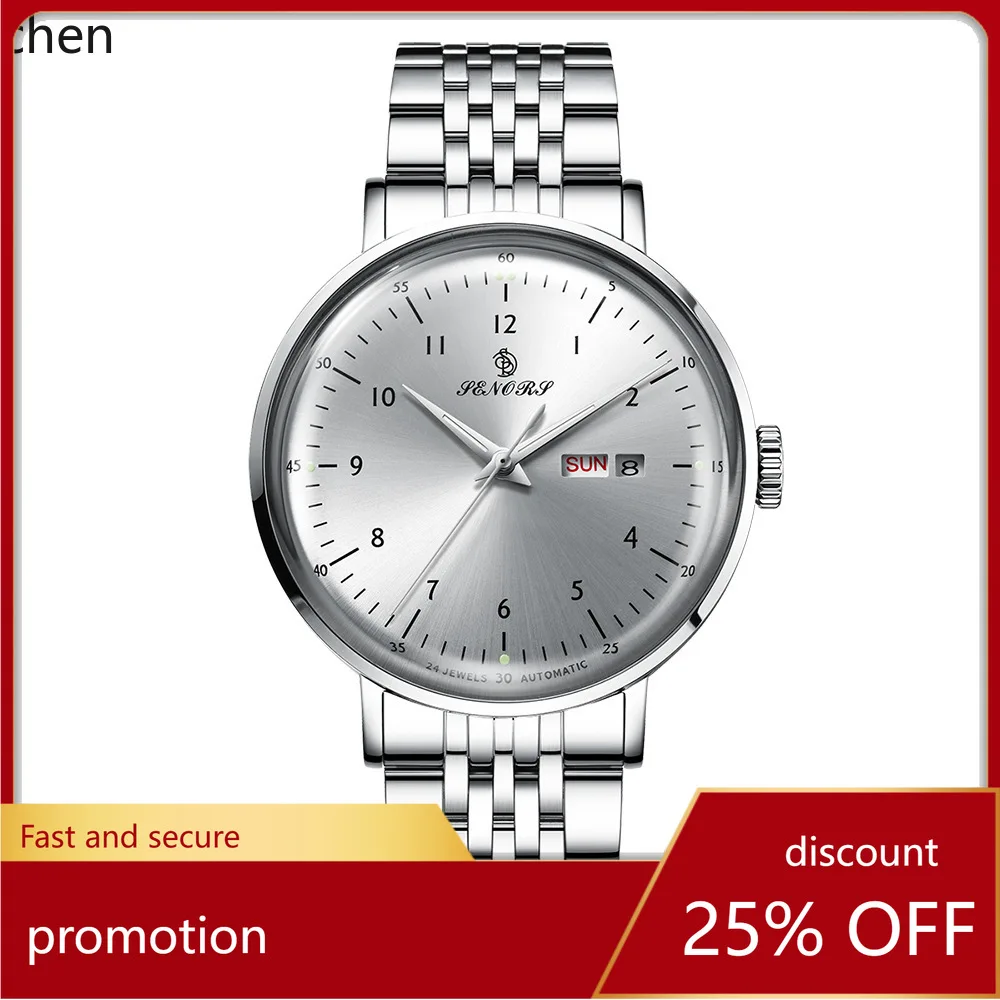 Zml fully automatic mechanical men's watch - calendar, day display, transparent case, waterproof
Zml fully automatic mechanical men's watch - calendar, day display, transparent case, waterproof