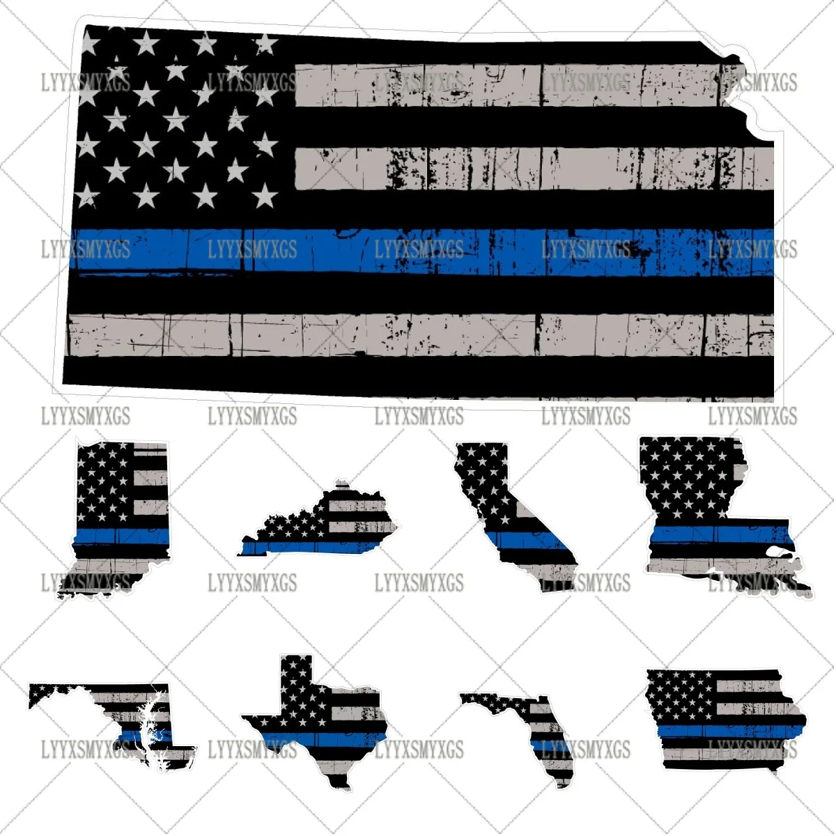 Self-Adhesive Custom States in the United States Car Stickers Waterproof Sunscreen Vinyl Decal PVC wholesale Car Accessories
Self-Adhesive Custom States in the United States Car Stickers Waterproof Sunscreen Vinyl Decal PVC wholesale Car Accessories