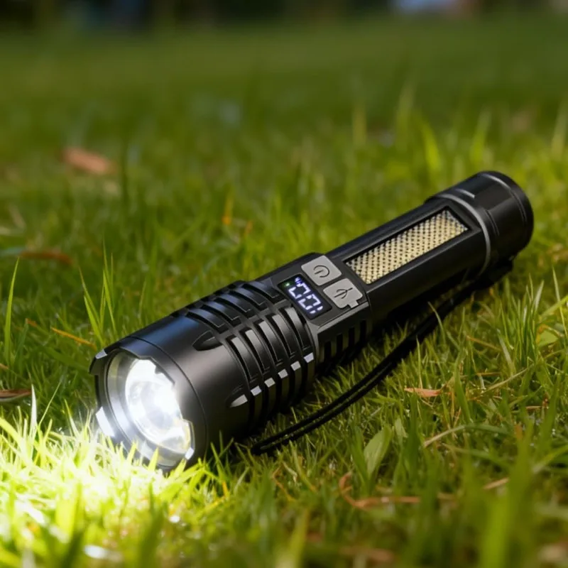 Водонепроницаемый мощный светодиодный фонарь с зарядкой Type-C, портативный, с зумом, боковой COB-лампой для кемпинга, походов и дальнего освещения
Водонепроницаемый мощный светодиодный фонарь с зарядкой Type-C, портативный, с зумом, боковой COB-лампой для кемпинга, походов и дальнего освещения