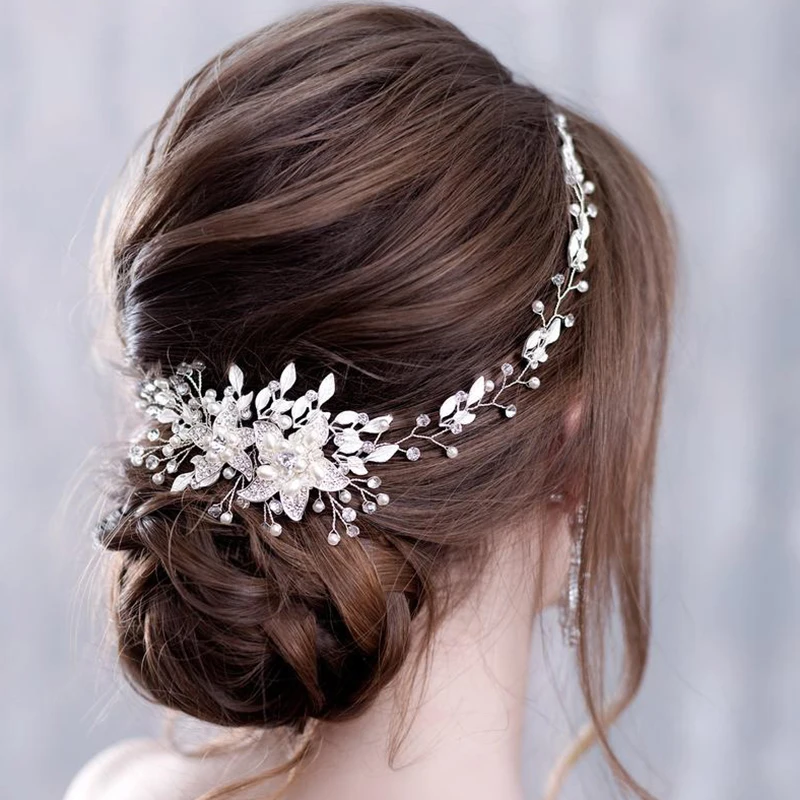 Trendy Flowers Pearl Crystal Headband Wedding HairBand Bridal Hair Accessories Headpiece Women Wedding Hair Jewelry Handmade
Trendy Flowers Pearl Crystal Headband Wedding HairBand Bridal Hair Accessories Headpiece Women Wedding Hair Jewelry Handmade