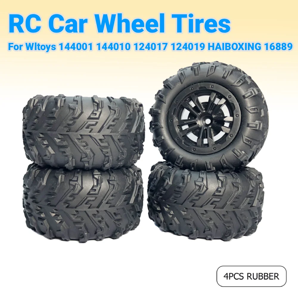 85mm Wheel Rims Tires Set Upgrade Parts Rubber Wheel Tires Set Replacement Accessories 12mm Hex Hub for Wltoys 124017 124019
85mm Wheel Rims Tires Set Upgrade Parts Rubber Wheel Tires Set Replacement Accessories 12mm Hex Hub for Wltoys 124017 124019
