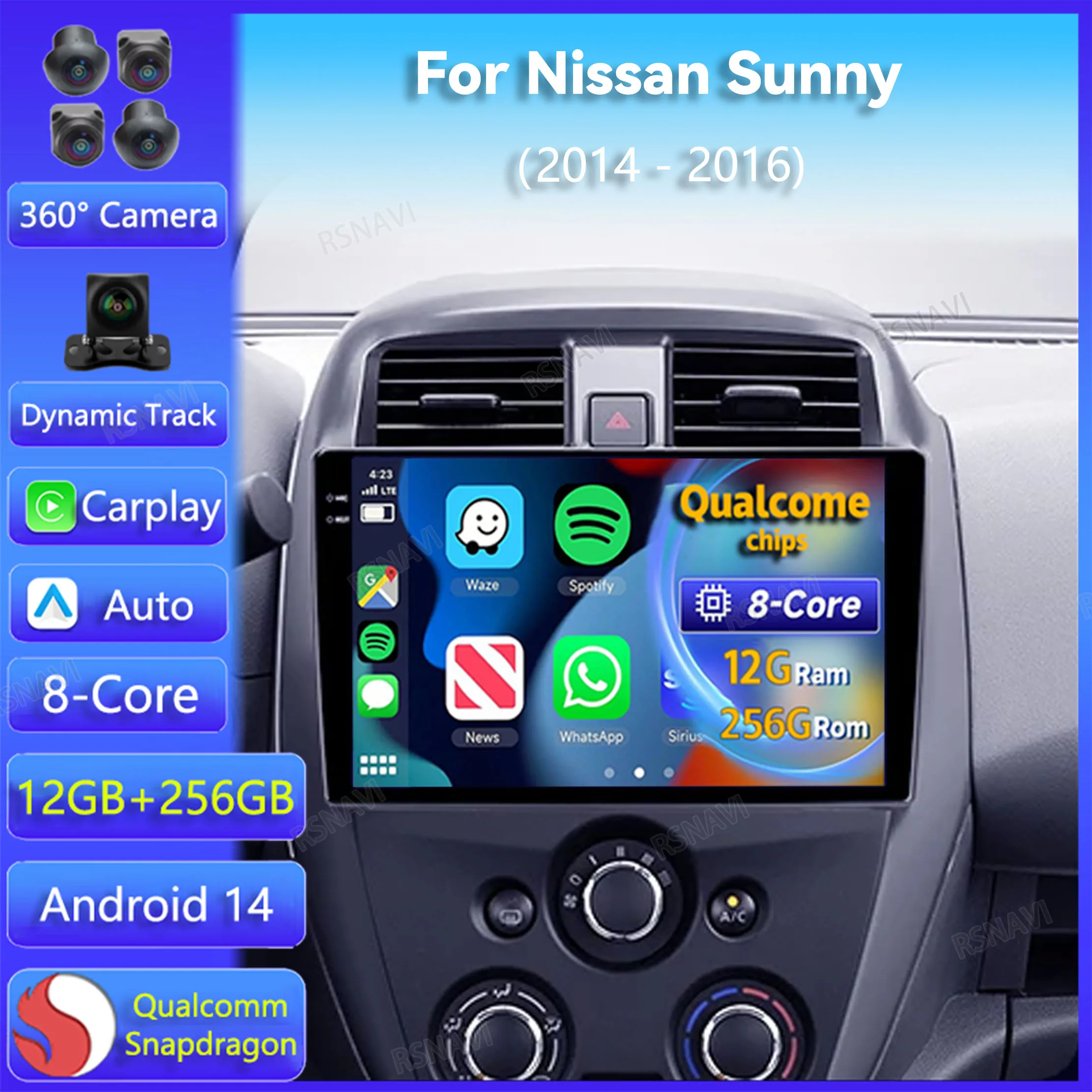 Android 14 Carplay Auto For Nissan Sunny 2014 2015 2016 Car Radio GPS Navigation Video Player 2 Din Stereo 360 Camera Head Unit
Android 14 Carplay Auto For Nissan Sunny 2014 2015 2016 Car Radio GPS Navigation Video Player 2 Din Stereo 360 Camera Head Unit