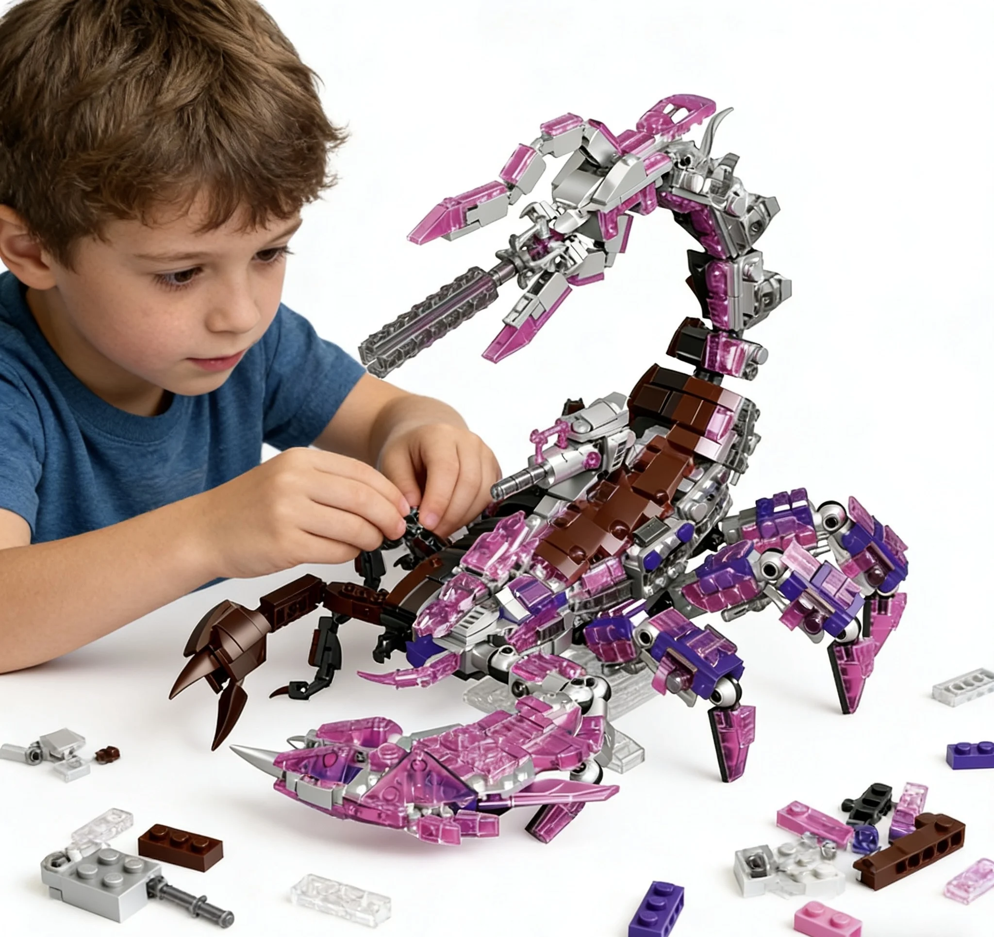DIY Semi Mechanical Scorpion Building Blocks 3D Assembly Puzzle Insect Model Educational Toy Desktop Decor Kids Gift
DIY Semi Mechanical Scorpion Building Blocks 3D Assembly Puzzle Insect Model Educational Toy Desktop Decor Kids Gift