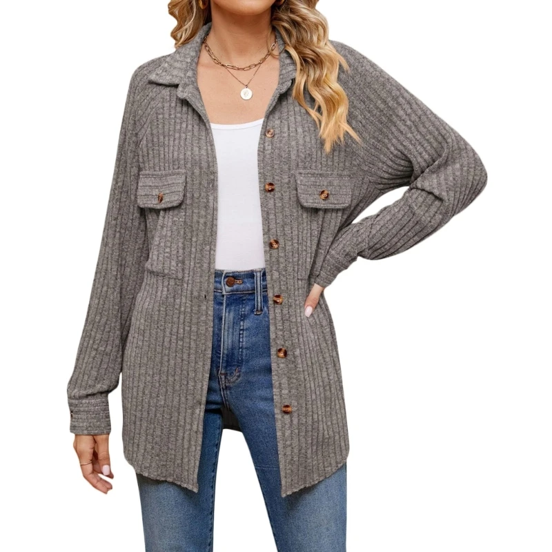 Cosy Outerwear for Women Girls Ribbed Fleece Stripe Solid Color Pocket Long Sleeved Women's Cardigan Coat
Cosy Outerwear for Women Girls Ribbed Fleece Stripe Solid Color Pocket Long Sleeved Women's Cardigan Coat