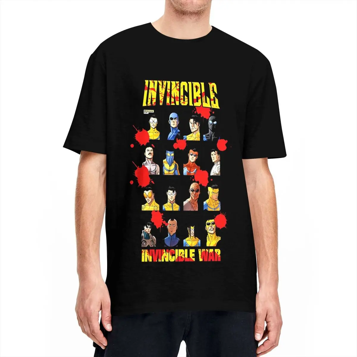 Men Women Graphic Printing Invincible Variants Mark Grayson Tee T Shirt Pure Cotton Invincible War T-shirts Clothing
Men Women Graphic Printing Invincible Variants Mark Grayson Tee T Shirt Pure Cotton Invincible War T-shirts Clothing