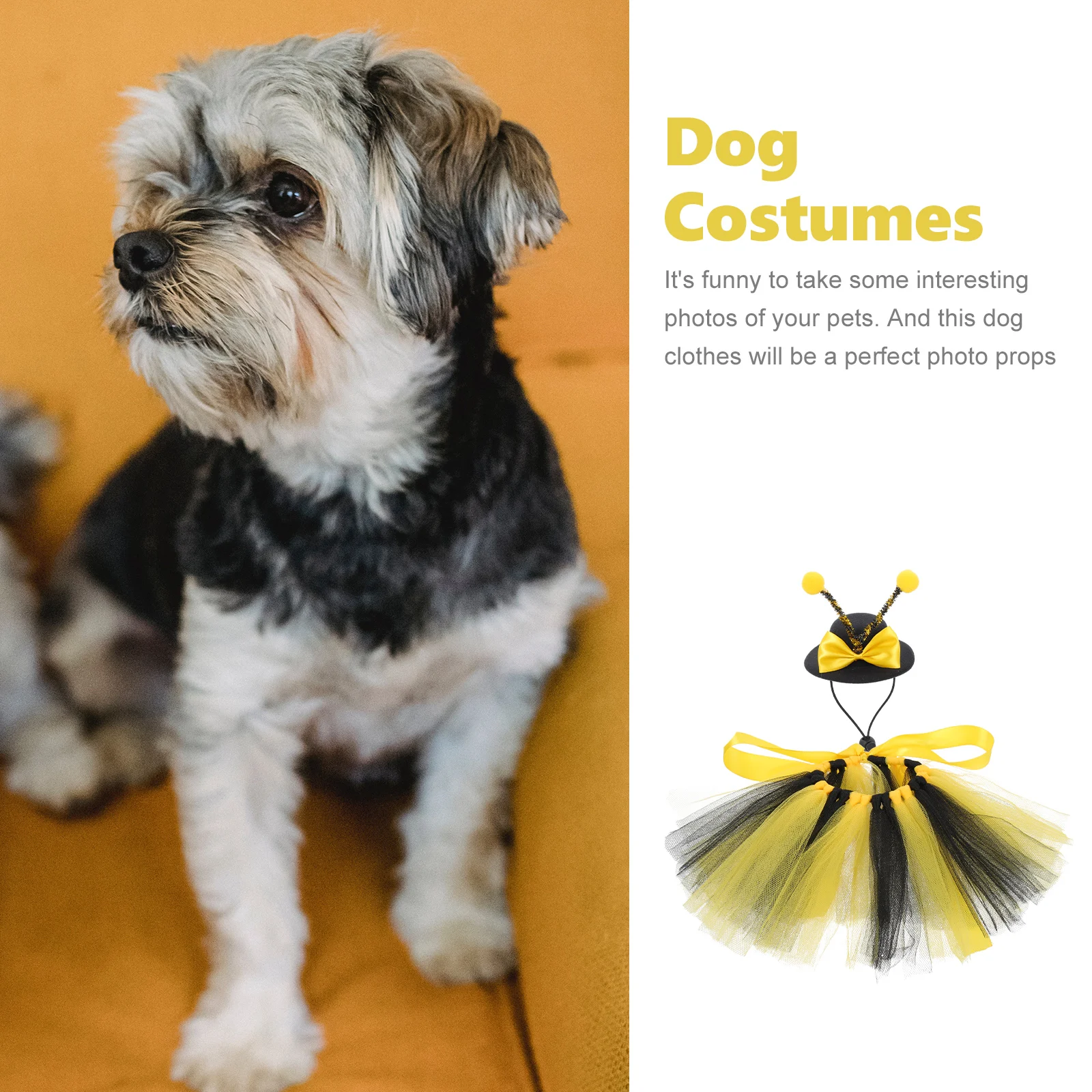 Pet Clothing Costumes Small Cosplay Dog Bees Outfits Skirt Clothes for Dogs Puppy
Pet Clothing Costumes Small Cosplay Dog Bees Outfits Skirt Clothes for Dogs Puppy