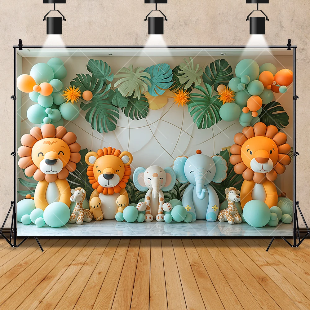 Jungle Wildlife Theme Background Banner Deer Elephant Lion Children Birthday Party Baby Shower Decoration Backdrop Photo Props
Jungle Wildlife Theme Background Banner Deer Elephant Lion Children Birthday Party Baby Shower Decoration Backdrop Photo Props