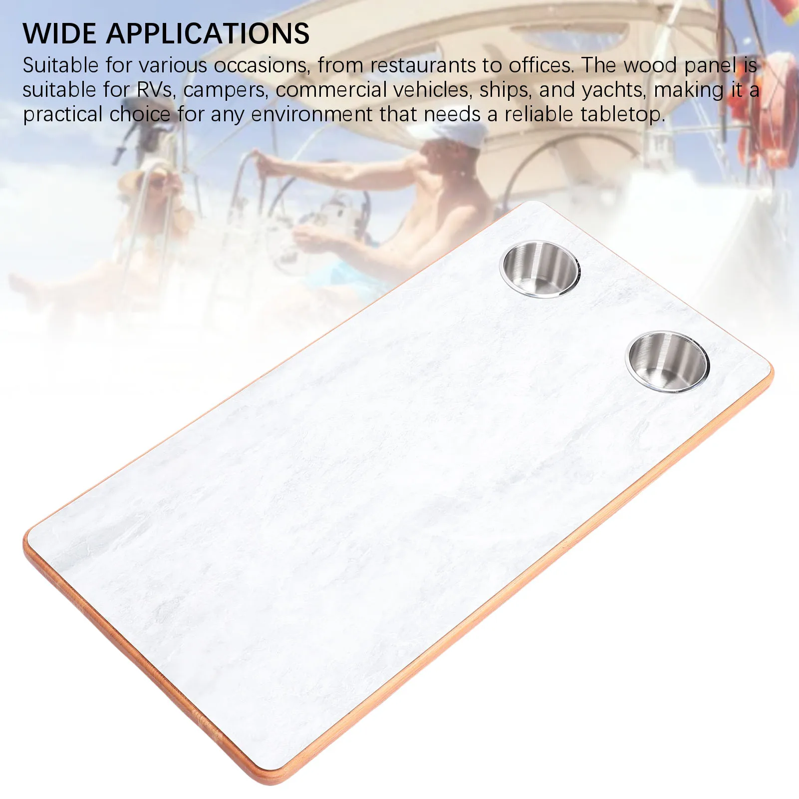 Marine Table Top Rounded Edges Exquisite Texture RV Table Top Replacement Spacious Wood Multipurpose for Yacht Boat Deck
Marine Table Top Rounded Edges Exquisite Texture RV Table Top Replacement Spacious Wood Multipurpose for Yacht Boat Deck