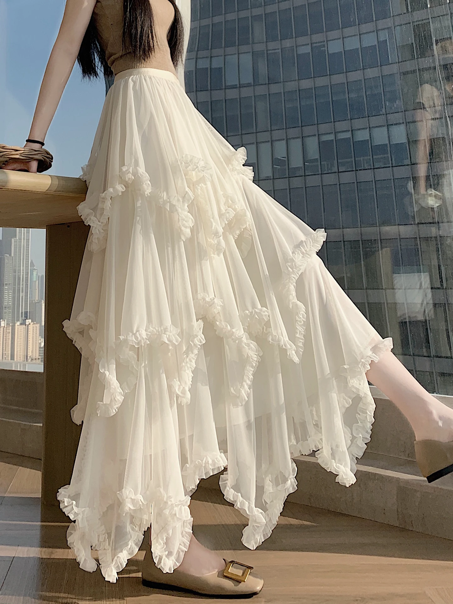Summer 2026 Fairy Tale Style Half-Length A-Line Tulle Skirt with Design Korean Style Cake Skirt for Women
Summer 2026 Fairy Tale Style Half-Length A-Line Tulle Skirt with Design Korean Style Cake Skirt for Women