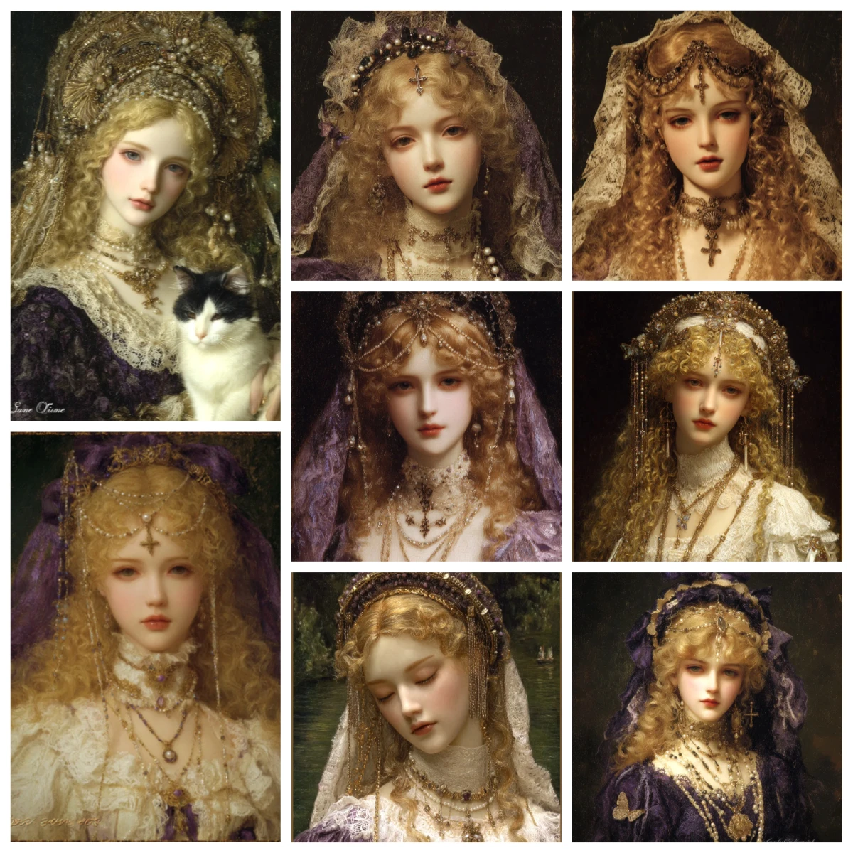 Vintage Neoclassical Noble Lady in Purple Lace 500PCS Jigsaw Puzzle Victorian Bridal Portrait Stress Relief Gift
Vintage Neoclassical Noble Lady in Purple Lace 500PCS Jigsaw Puzzle Victorian Bridal Portrait Stress Relief Gift