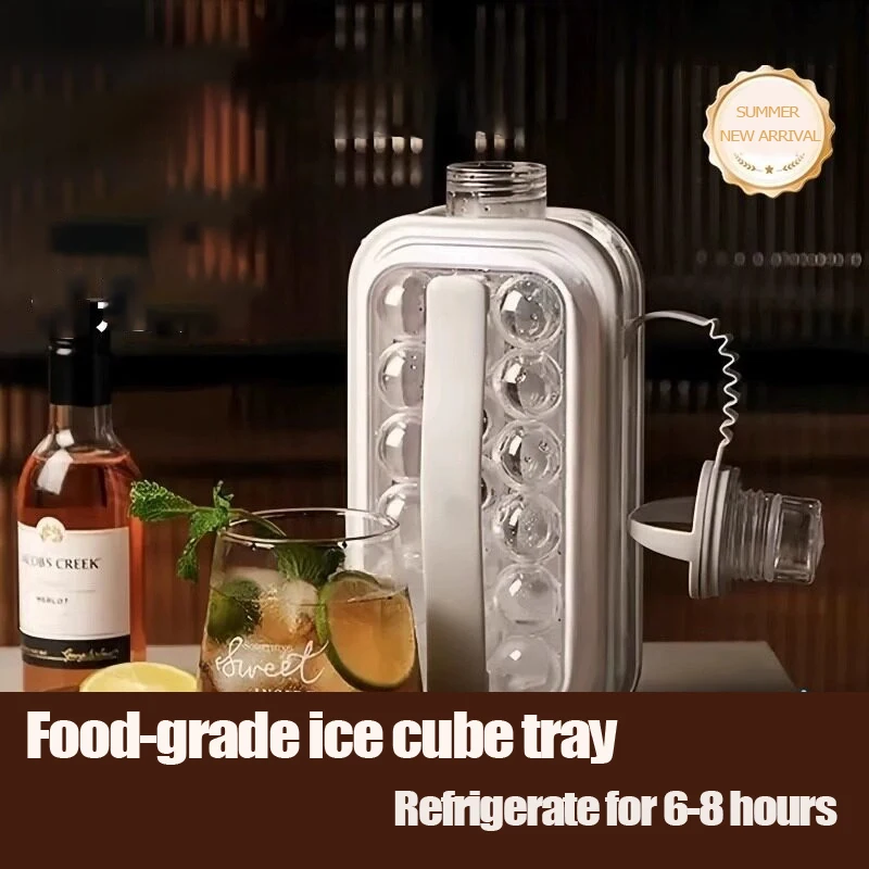 Portable Ice cube Tray Cube Maker Ice Ball Mold Large Capacity Bottle Home-use Silicone Frozen Ice Maker Kitchen Accessories
Portable Ice cube Tray Cube Maker Ice Ball Mold Large Capacity Bottle Home-use Silicone Frozen Ice Maker Kitchen Accessories