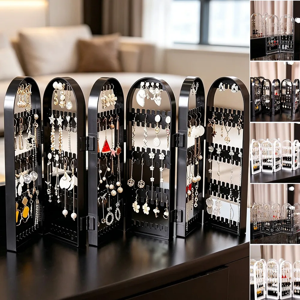 1pc 2/4/6 Layers Foldable Plastic Earring Stand,Multi-Functional Storage for Earrings,Necklaces,Bracelets & Rings Display Holder
1pc 2/4/6 Layers Foldable Plastic Earring Stand,Multi-Functional Storage for Earrings,Necklaces,Bracelets & Rings Display Holder