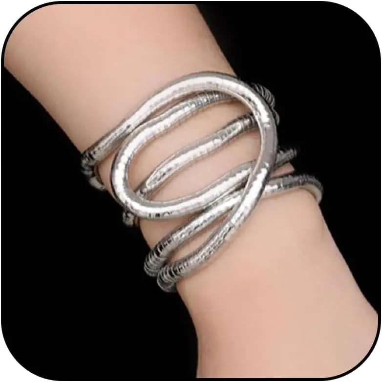 Infinite Loop Snake Necklace Bendable Adjustable Flexible Chain Jewelry with Multi-Use Collar Design for Women Men
Infinite Loop Snake Necklace Bendable Adjustable Flexible Chain Jewelry with Multi-Use Collar Design for Women Men