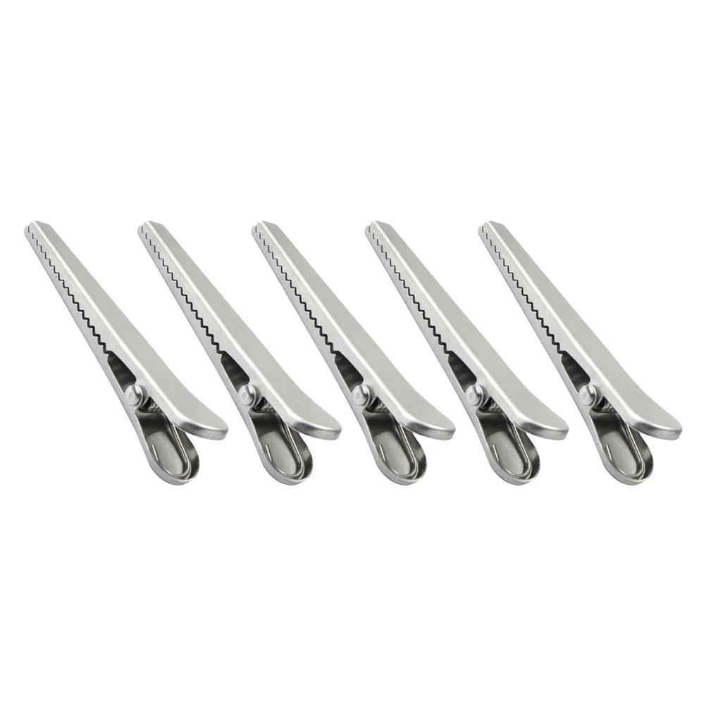 5 Pcs Stainless Steel Alligator Clip Snack for Bag Pocket Dog Food Clips Bags Large
5 Pcs Stainless Steel Alligator Clip Snack for Bag Pocket Dog Food Clips Bags Large