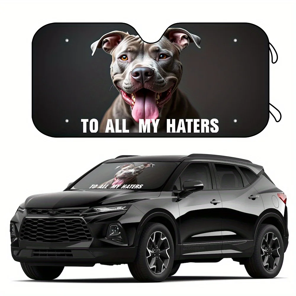 One Piece Of Sunshade For Car Windshields Featuring A Pitbull Design, Suitable For Trucks And Cars, Providing Interior Sun Prote
One Piece Of Sunshade For Car Windshields Featuring A Pitbull Design, Suitable For Trucks And Cars, Providing Interior Sun Prote