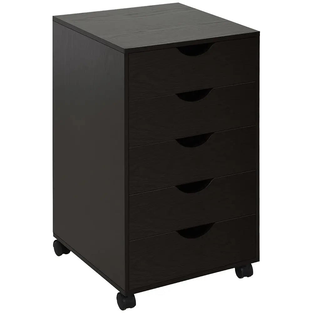 5 Drawer Home Office Storage Cabinet, Mobile Printer Stand With Nordic Minimalist Modern Style & Wheels, Brown
5 Drawer Home Office Storage Cabinet, Mobile Printer Stand With Nordic Minimalist Modern Style & Wheels, Brown