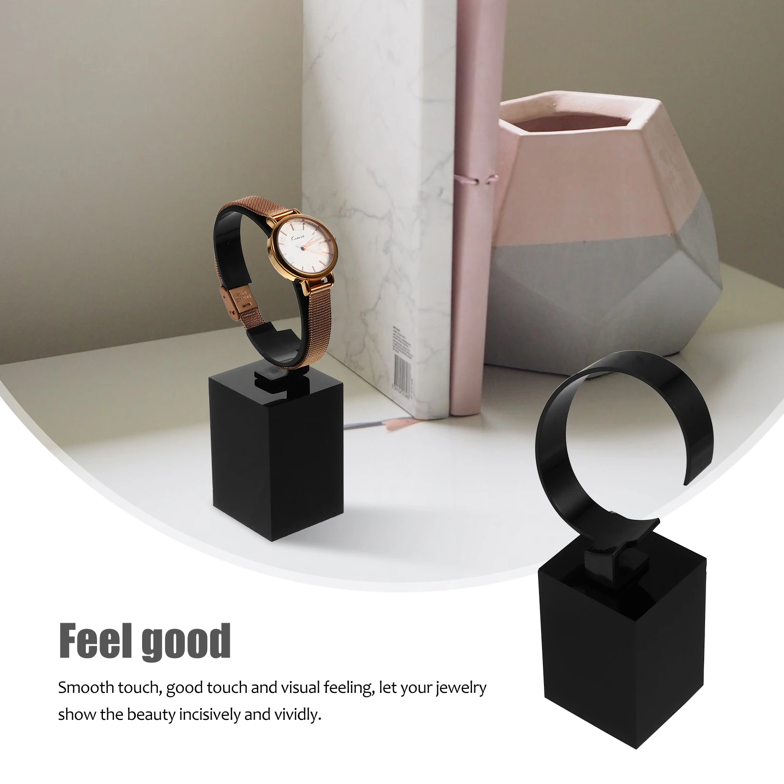 Watch Display Bracket Holder Single Organizer Tray Stand Black Men Table Frame Case
Watch Display Bracket Holder Single Organizer Tray Stand Black Men Table Frame Case