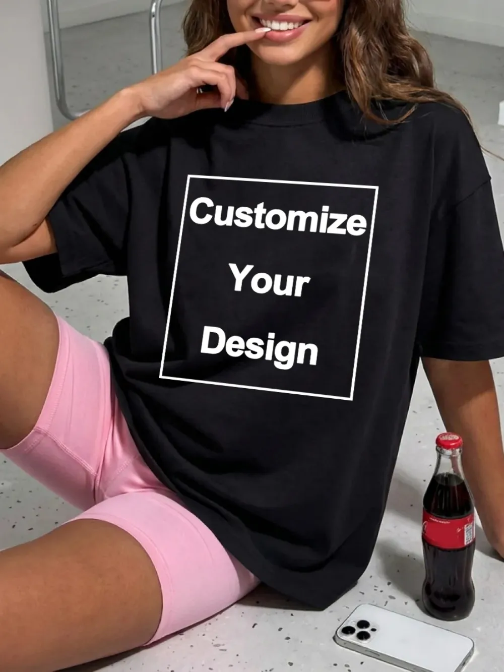 Summer Custom Cotton T-Shirts Womens Basic O-Neck Oversized T Shirts DIY Graphic Short Sleeve Tops Casual Comfortable Clothes
Summer Custom Cotton T-Shirts Womens Basic O-Neck Oversized T Shirts DIY Graphic Short Sleeve Tops Casual Comfortable Clothes