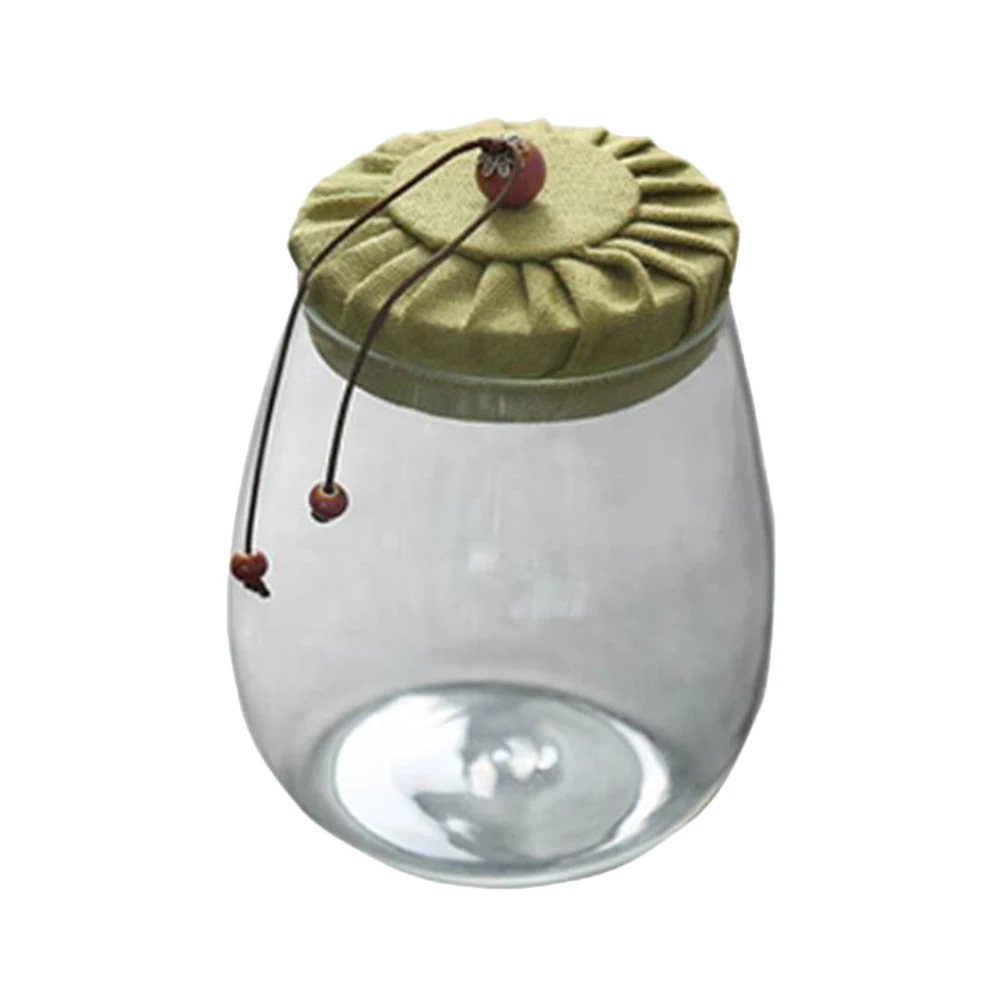 600 Ml Food Storage Containers Sealed Glass Jars Cloth Cover Tea Canisters Vessels House Accessories
600 Ml Food Storage Containers Sealed Glass Jars Cloth Cover Tea Canisters Vessels House Accessories
