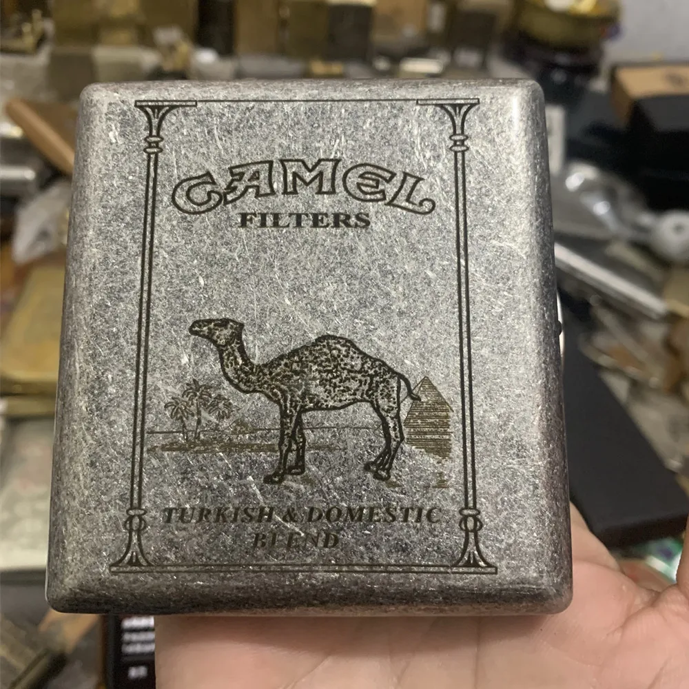 Camel Cigarette Cas Double-sided Carving Ancient Silver Copper Pressure-resistant Portable Men's Smoking Tools
Camel Cigarette Cas Double-sided Carving Ancient Silver Copper Pressure-resistant Portable Men's Smoking Tools