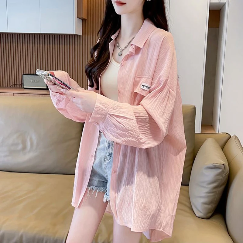 Fashion Lapel Button Spliced Pockets Asymmetrical Shirt Female Clothing 2025 Spring Summer New Casual Tops Loose Korean Blouse
Fashion Lapel Button Spliced Pockets Asymmetrical Shirt Female Clothing 2025 Spring Summer New Casual Tops Loose Korean Blouse