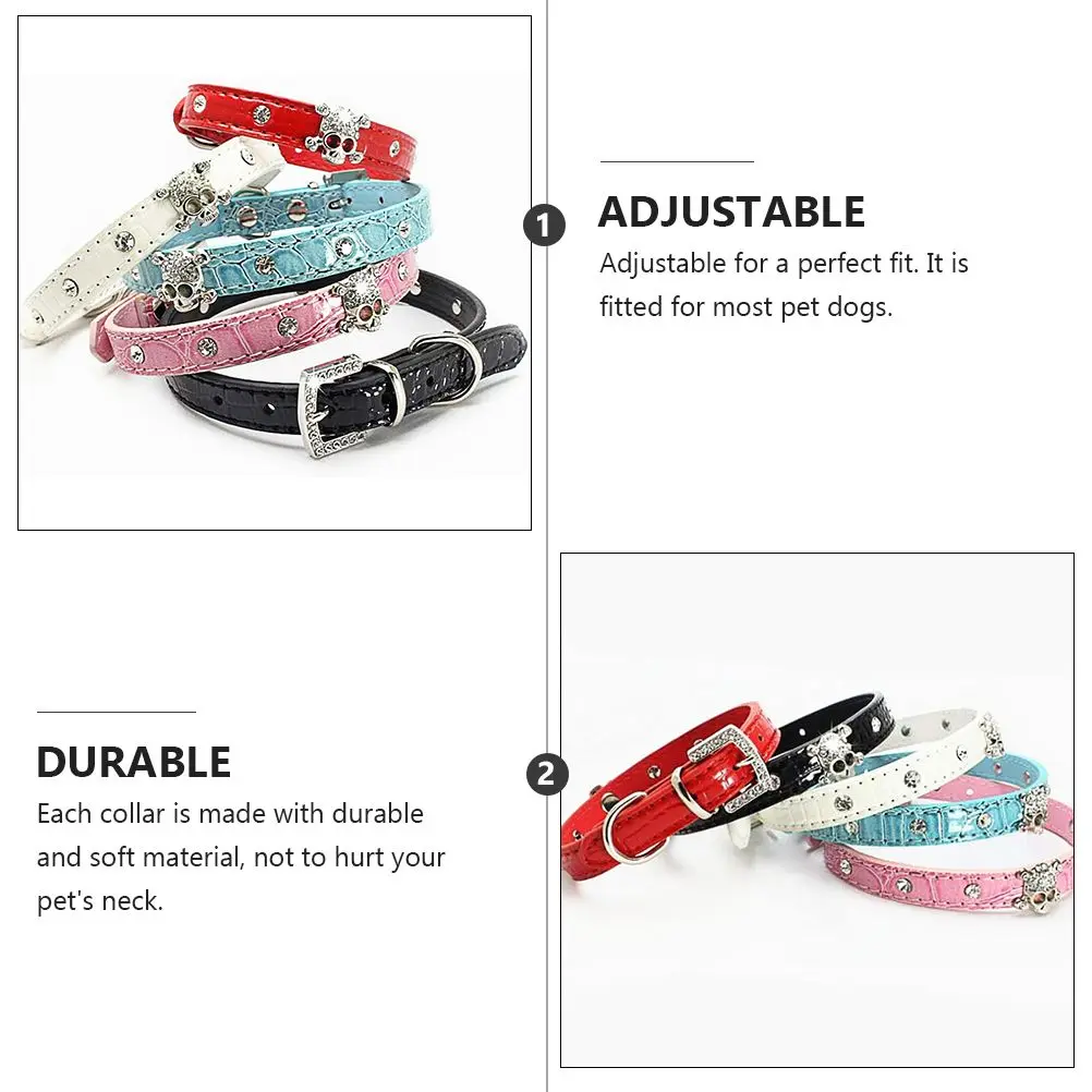 Halloween Skull Pet Collar Collars PU Party Dog Small Clothes Fashion Puppy Costumes
Halloween Skull Pet Collar Collars PU Party Dog Small Clothes Fashion Puppy Costumes