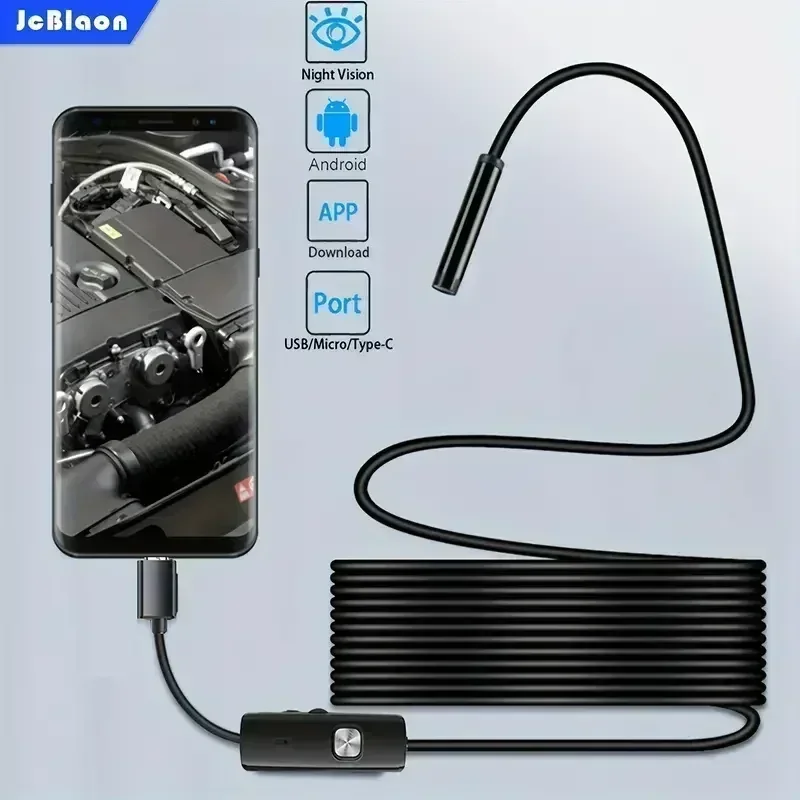 New 8mm Endoscope Camera 1080P HD USB Endoscope With 8 LED 1/2/5M Flexible Cable Waterproof Inspection Borescope for Android PC
New 8mm Endoscope Camera 1080P HD USB Endoscope With 8 LED 1/2/5M Flexible Cable Waterproof Inspection Borescope for Android PC