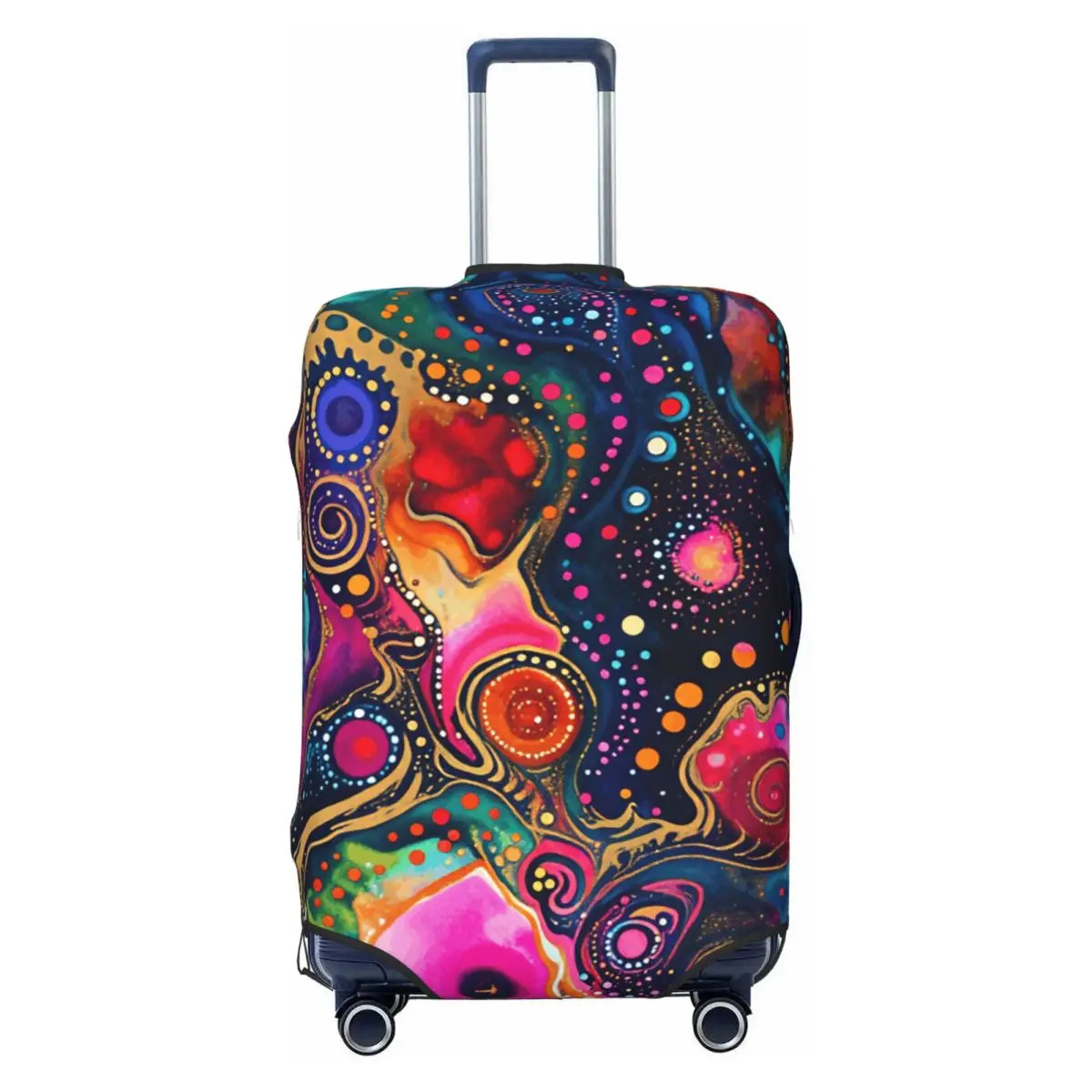 Alcohol Ink Paisley Swirl Pattern Luggage Cover Elastic Travel Suitcase Protective Covers Fits 18-32 Inch
Alcohol Ink Paisley Swirl Pattern Luggage Cover Elastic Travel Suitcase Protective Covers Fits 18-32 Inch