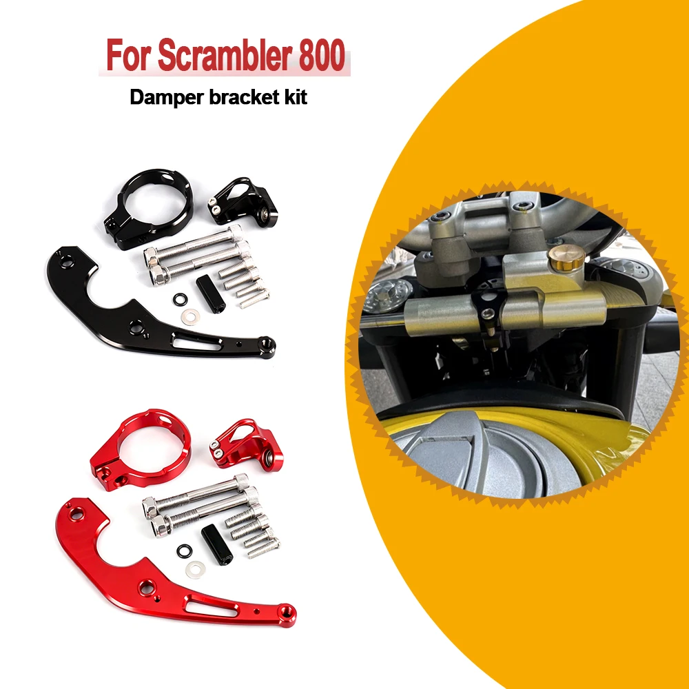 For Ducati Scrambler 800 Scrambler800 Motorcycle Steering Stabilizer Damper Mounting Bracket Kit accessories
For Ducati Scrambler 800 Scrambler800 Motorcycle Steering Stabilizer Damper Mounting Bracket Kit accessories