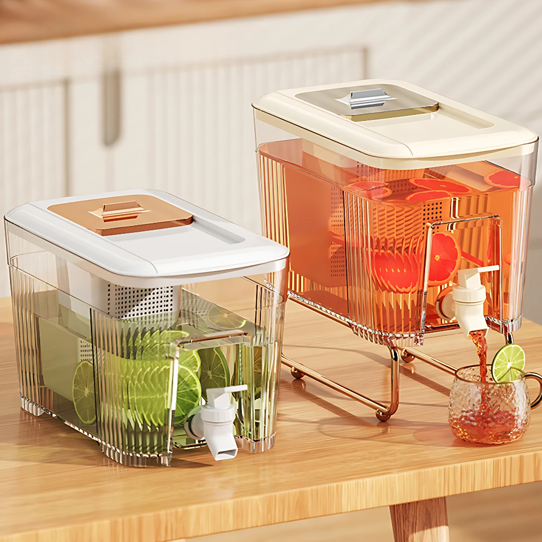 6L Large Capacity Cold Kettle with Faucet Household Put Refrigerator Fruit Tea Drinks High Temperature Resistant
6L Large Capacity Cold Kettle with Faucet Household Put Refrigerator Fruit Tea Drinks High Temperature Resistant