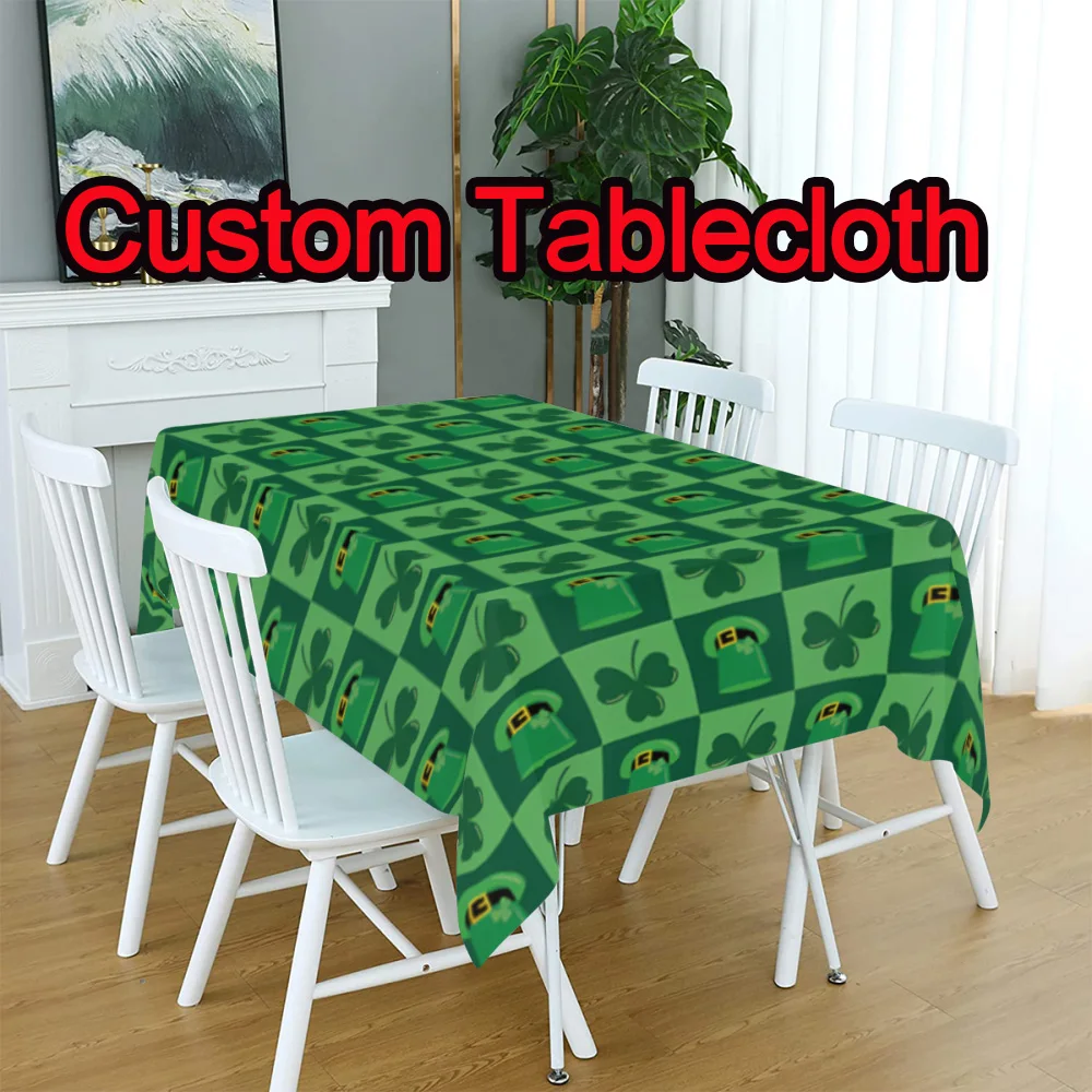 Custom Rectangle tablecloth, St Patricks Day Fabric Table Cover for Camping birthday Party decoration wedding table decoration
Custom Rectangle tablecloth, St Patricks Day Fabric Table Cover for Camping birthday Party decoration wedding table decoration