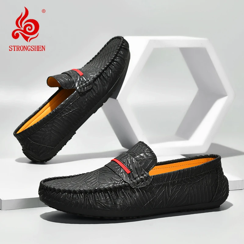 STRONGSHEN Men Casual Shoes Luxury Brand Mens Leather Loafers Moccasins Italian Breathable Slip on Driving Shoe Plus Size 39-45
STRONGSHEN Men Casual Shoes Luxury Brand Mens Leather Loafers Moccasins Italian Breathable Slip on Driving Shoe Plus Size 39-45