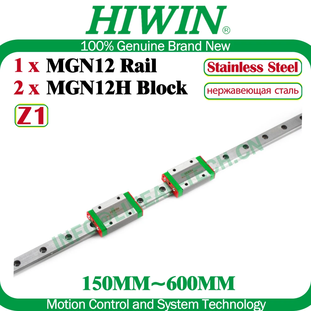 Original HIWIN MGN12 Rail 300 350 400 450 500 550mm Block 2PCS Carriages MGN12H Z1 Preload Stainless Steel 3D Printer Parts New
Original HIWIN MGN12 Rail 300 350 400 450 500 550mm Block 2PCS Carriages MGN12H Z1 Preload Stainless Steel 3D Printer Parts New