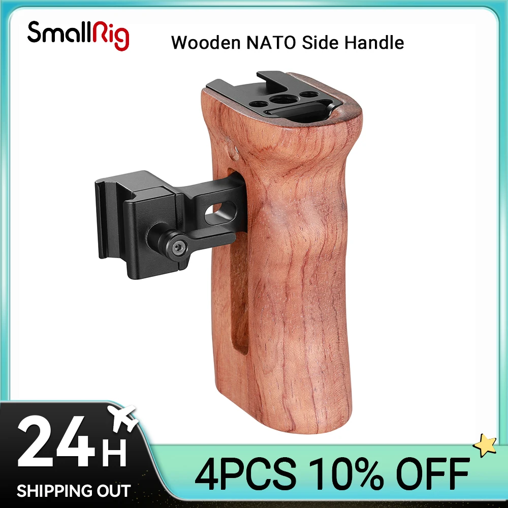 SmallRig Wooden NATO Side Handle Universal Handle Grip for Cage with NATO Rails for Lightweight Handheld Shooting 2187B
SmallRig Wooden NATO Side Handle Universal Handle Grip for Cage with NATO Rails for Lightweight Handheld Shooting 2187B