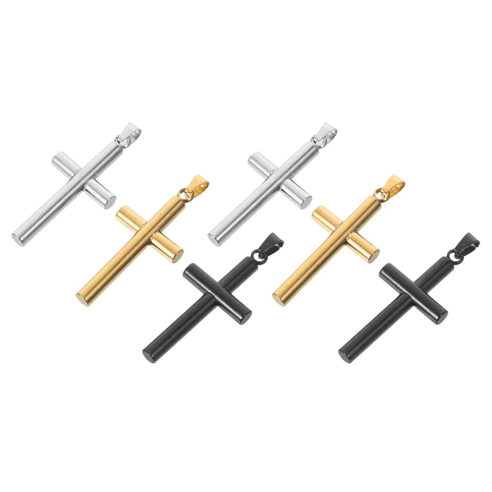 Набор из 6 миниатюрных кулонов-распятий из нержавеющей стали (золото, серебро, черный) – религиозные подвески для самостоятельного изготовления ювелирных изделий, духовные украшения
Набор из 6 миниатюрных кулонов-распятий из нержавеющей стали (золото, серебро, черный) – религиозные подвески для самостоятельного изготовления ювелирных изделий, духовные украшения