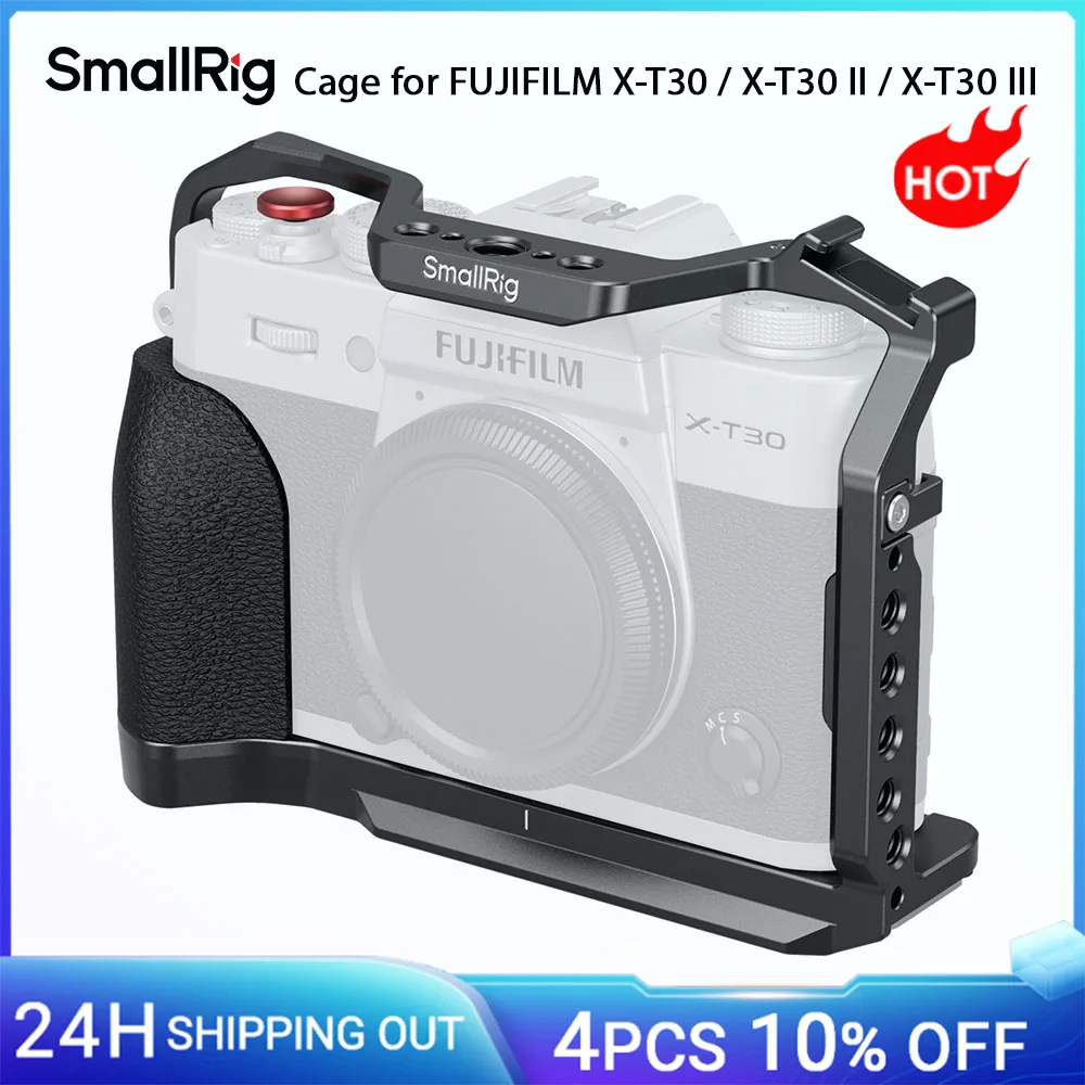 Клетка SmallRig для FUJIFILM X-T30/X-T30 II/X-T30 III, с колпачком для кнопок затвора и быстросъемной пластиной Arca-Swiss для стабилизатора DJI
Клетка SmallRig для FUJIFILM X-T30/X-T30 II/X-T30 III, с колпачком для кнопок затвора и быстросъемной пластиной Arca-Swiss для стабилизатора DJI