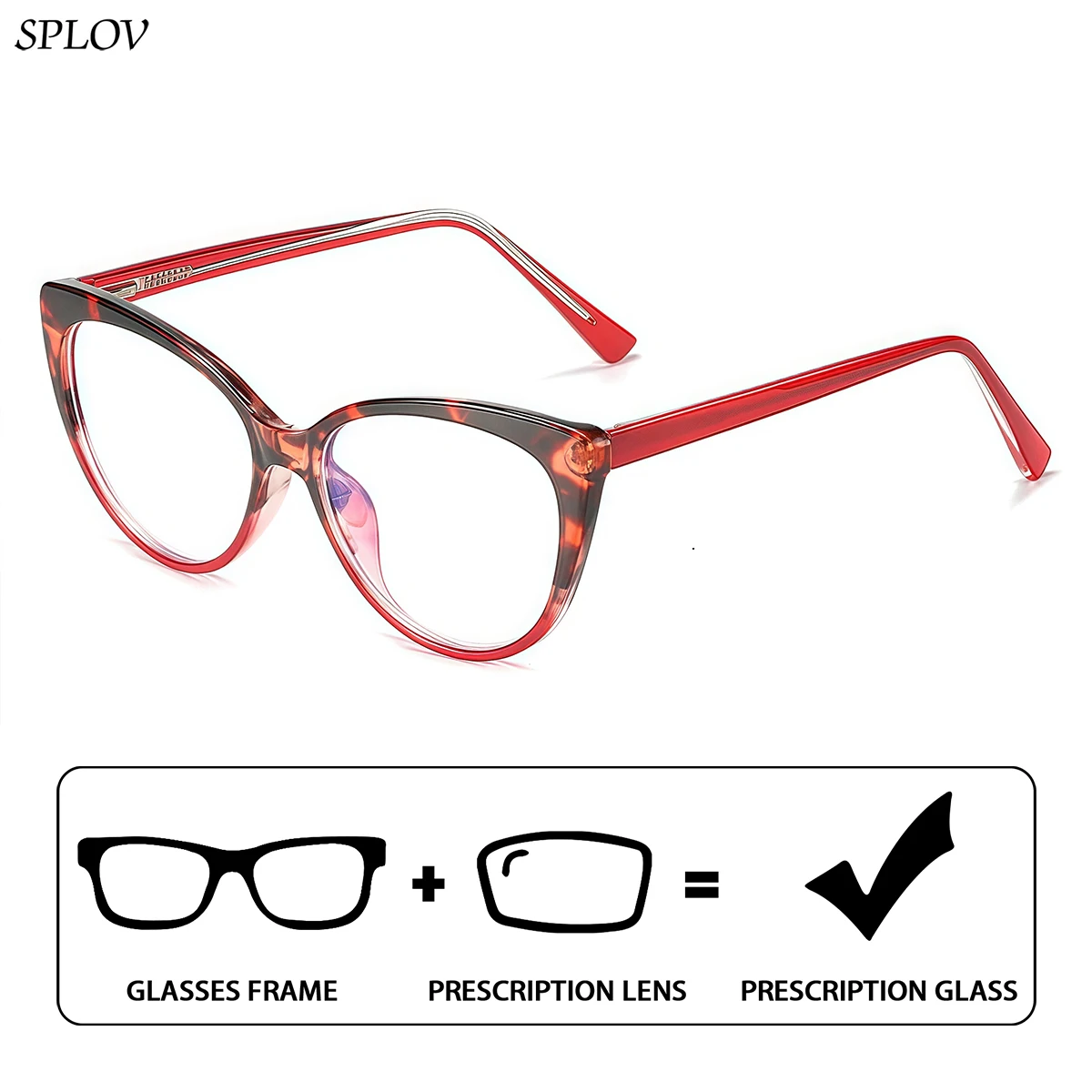 HTMS Women's Cat Eye Frame Prescription Glasses Lightweight and Durable Professional Myopia Glasses
HTMS Women's Cat Eye Frame Prescription Glasses Lightweight and Durable Professional Myopia Glasses