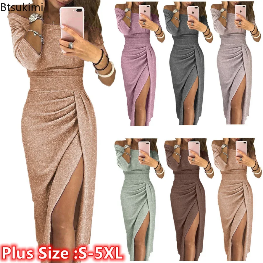 Spring Summer Dress for Women Fashion Party Evening Dresses Off Shoulder High Waist Elegant Long Dress Sexy Club Dress Vestidos
Spring Summer Dress for Women Fashion Party Evening Dresses Off Shoulder High Waist Elegant Long Dress Sexy Club Dress Vestidos
