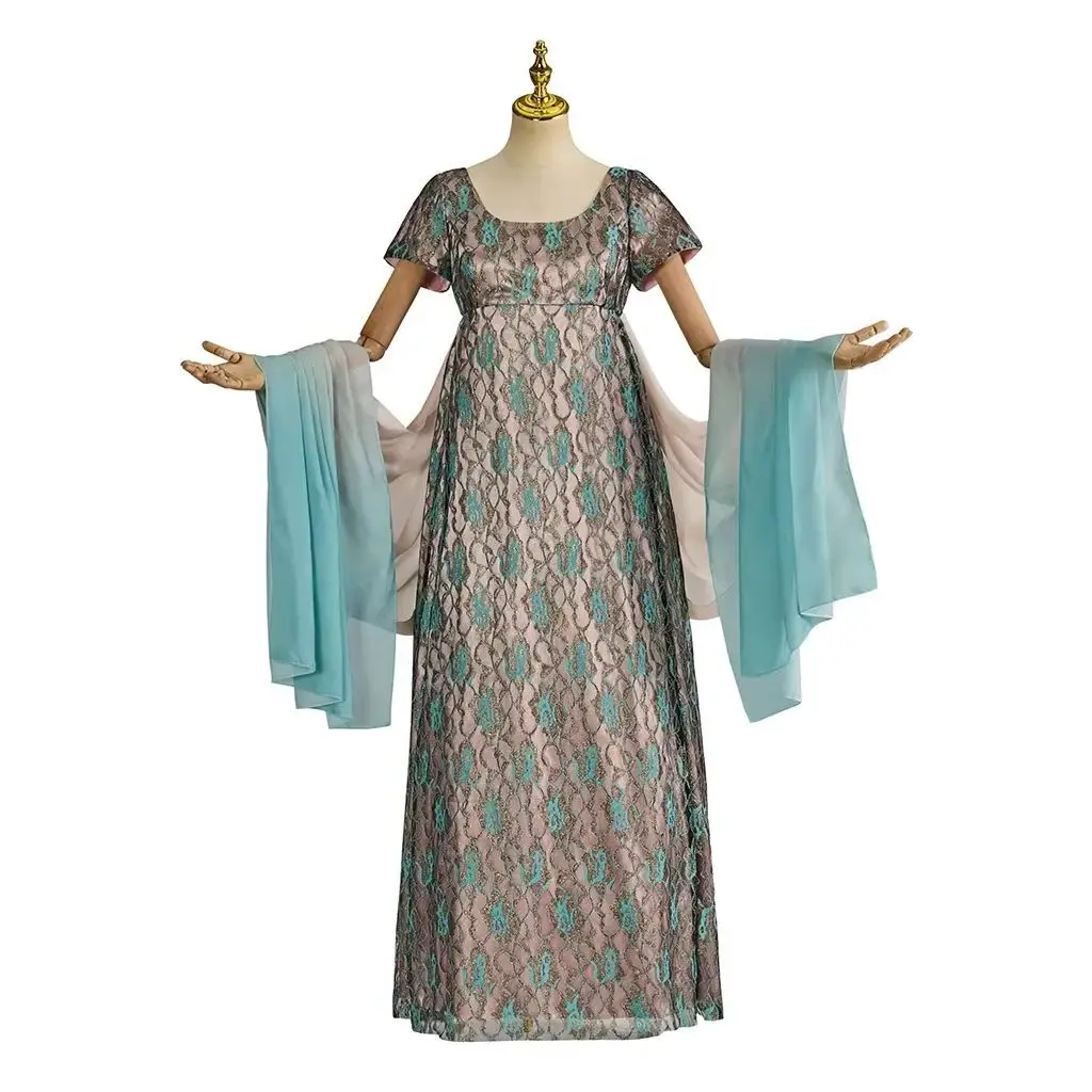 TV Series Cosplay Costume Medieval Victorian Regency Queen Fantasia Dress Women Embroidery High Waistline Ball Gown
TV Series Cosplay Costume Medieval Victorian Regency Queen Fantasia Dress Women Embroidery High Waistline Ball Gown