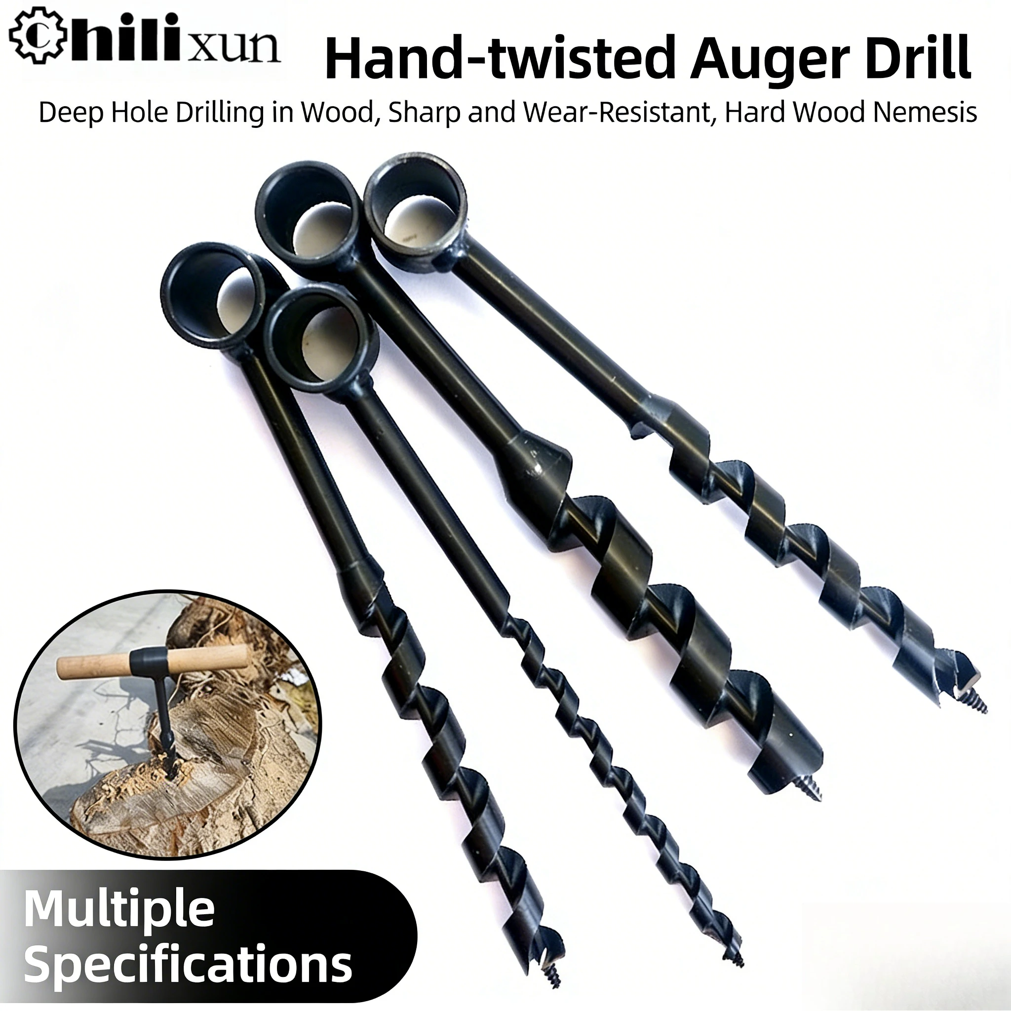160mm Outdoor Survival Drill Auger Wrench Survival Gear Tool Sports Jungle Crafts Camping Bushcraft Accessories
160mm Outdoor Survival Drill Auger Wrench Survival Gear Tool Sports Jungle Crafts Camping Bushcraft Accessories