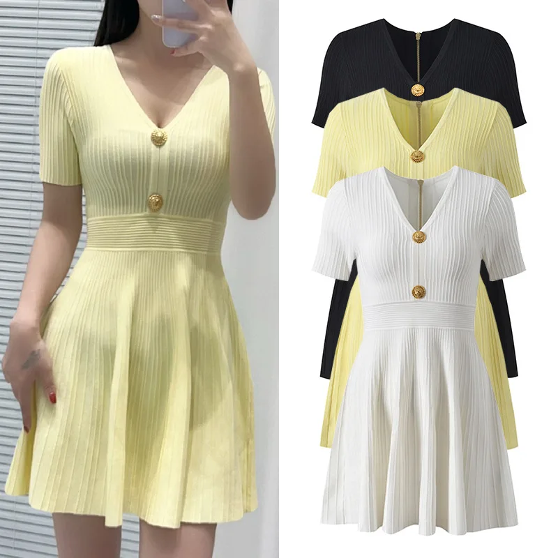 Ele Slimming V-Ne Gold Bule Summer New Faion Dr High Waist ort Sve Роскошное женское платье с завышенной талией
Ele Slimming V-Ne Gold Bule Summer New Faion Dr High Waist ort Sve Роскошное женское платье с завышенной талией