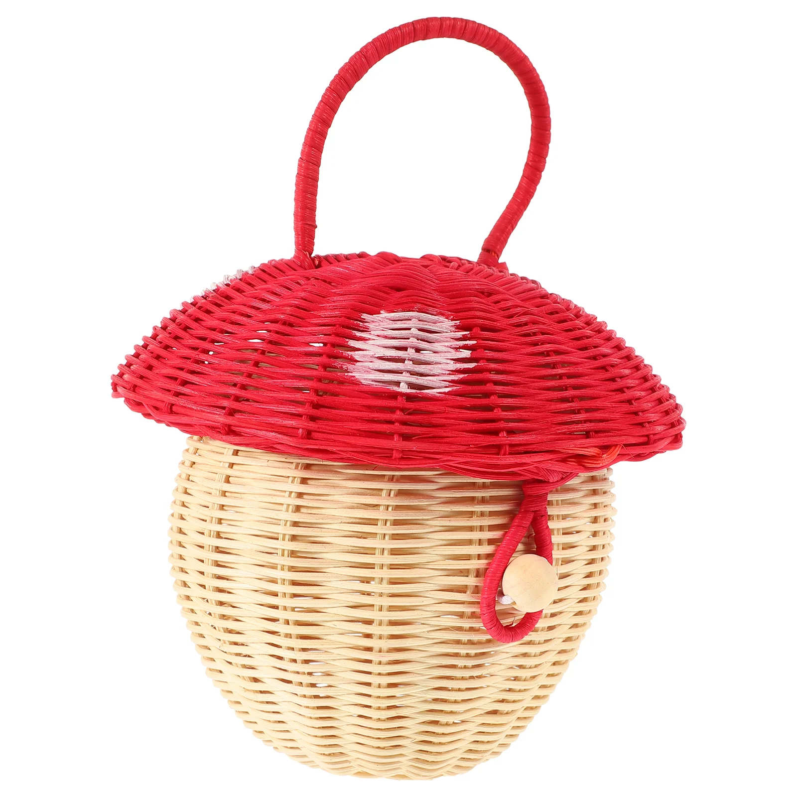 Mushroom Storage Basket Costume Rattan Handbag for Children Portable Decor Kids Woven Shelves
Mushroom Storage Basket Costume Rattan Handbag for Children Portable Decor Kids Woven Shelves