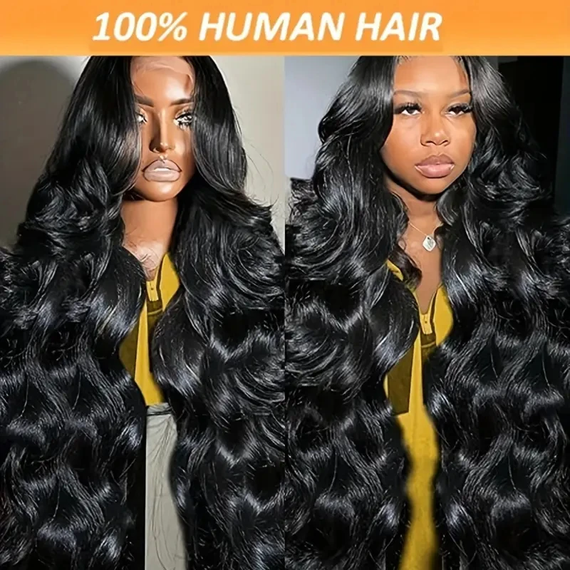 HAIRTIME Glueless 13x4 Pre Cut HD Lace Frontal Wig Body Wave Human Hair Wigs For Black Women 30 32 Inch Lace Front Wigs
HAIRTIME Glueless 13x4 Pre Cut HD Lace Frontal Wig Body Wave Human Hair Wigs For Black Women 30 32 Inch Lace Front Wigs