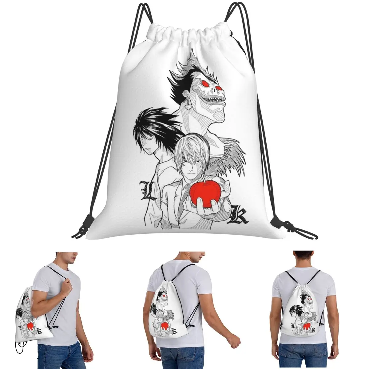 Death Book Death Note Anime Backpacks Casual Drawstring Bags Storage Bag Book Bags for Travel School
Death Book Death Note Anime Backpacks Casual Drawstring Bags Storage Bag Book Bags for Travel School