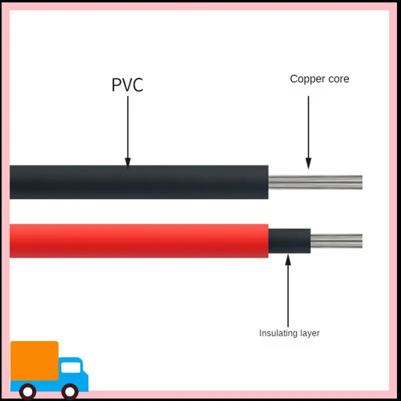 Professional Connector Extension Cord 10AWG Black Red Each 10M 1X6mm² 1000V 1 Core Tinned Oxygen-Free Copper Wire
Professional Connector Extension Cord 10AWG Black Red Each 10M 1X6mm² 1000V 1 Core Tinned Oxygen-Free Copper Wire