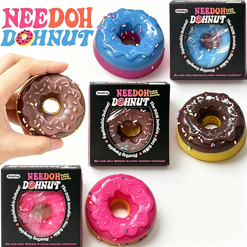 Needoh Dohnut Cute Donut Shaped Soft TPR Sensory Therapy Toy Multicolored Knead Anxiety Heal Relax Release the Mood Leisure Gift
Needoh Dohnut Cute Donut Shaped Soft TPR Sensory Therapy Toy Multicolored Knead Anxiety Heal Relax Release the Mood Leisure Gift