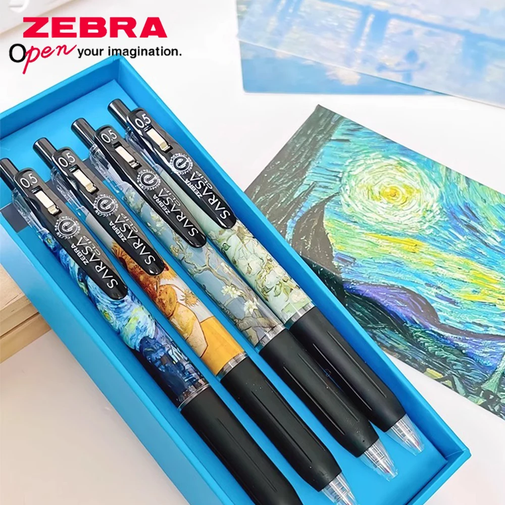 4pcs Japan ZEBRA Gel Pen Gift Box Set JJ15 0.5mm Limited Star Sky Sunflower Oil Painting Black Pen Gift Cute School Stationery
4pcs Japan ZEBRA Gel Pen Gift Box Set JJ15 0.5mm Limited Star Sky Sunflower Oil Painting Black Pen Gift Cute School Stationery